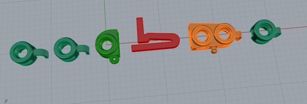 Bracelet N01390 3D print model_6