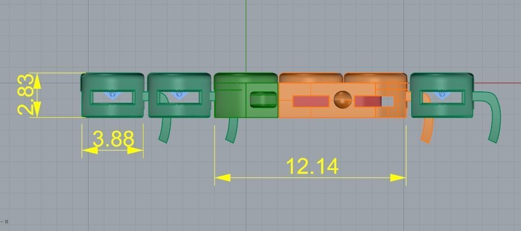 Bracelet N01390 3D print model_7