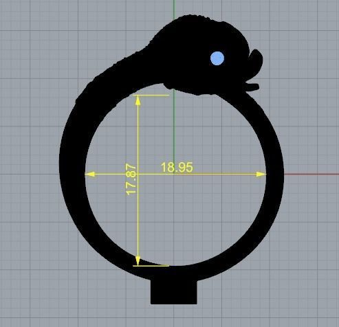 Ring Fish N01387 3D print model_7