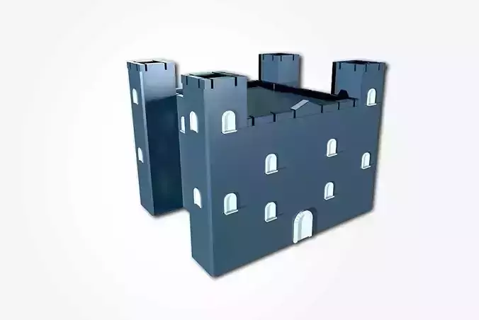 Castle - Cartoon Castle - Cartoonish Castle Free 3D model