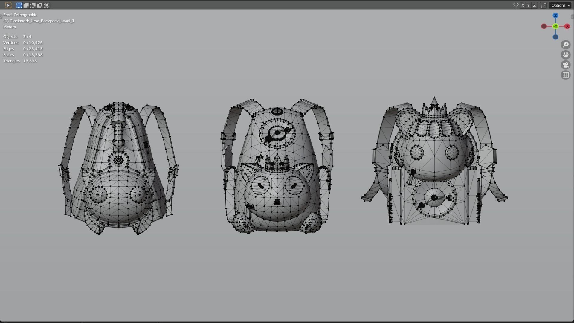 Bag 3x Clockwork Ursa Backpack 3D model_10