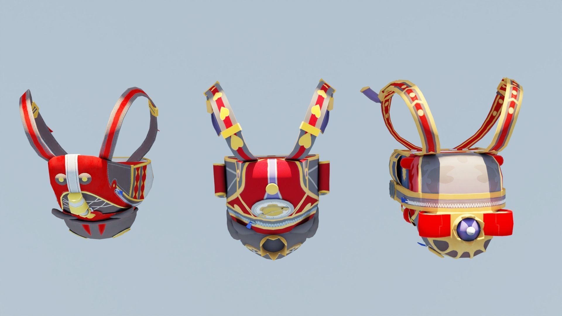 Bag 3x Clockwork Ursa Backpack 3D model_3