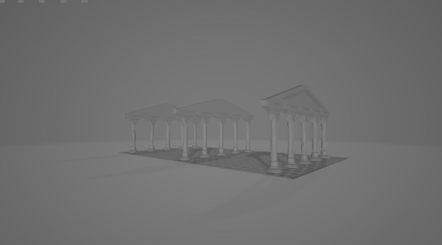 Greek building  3D model_2