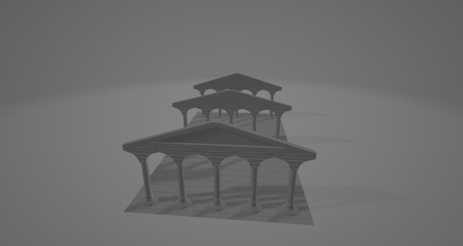 Greek building  3D model_3