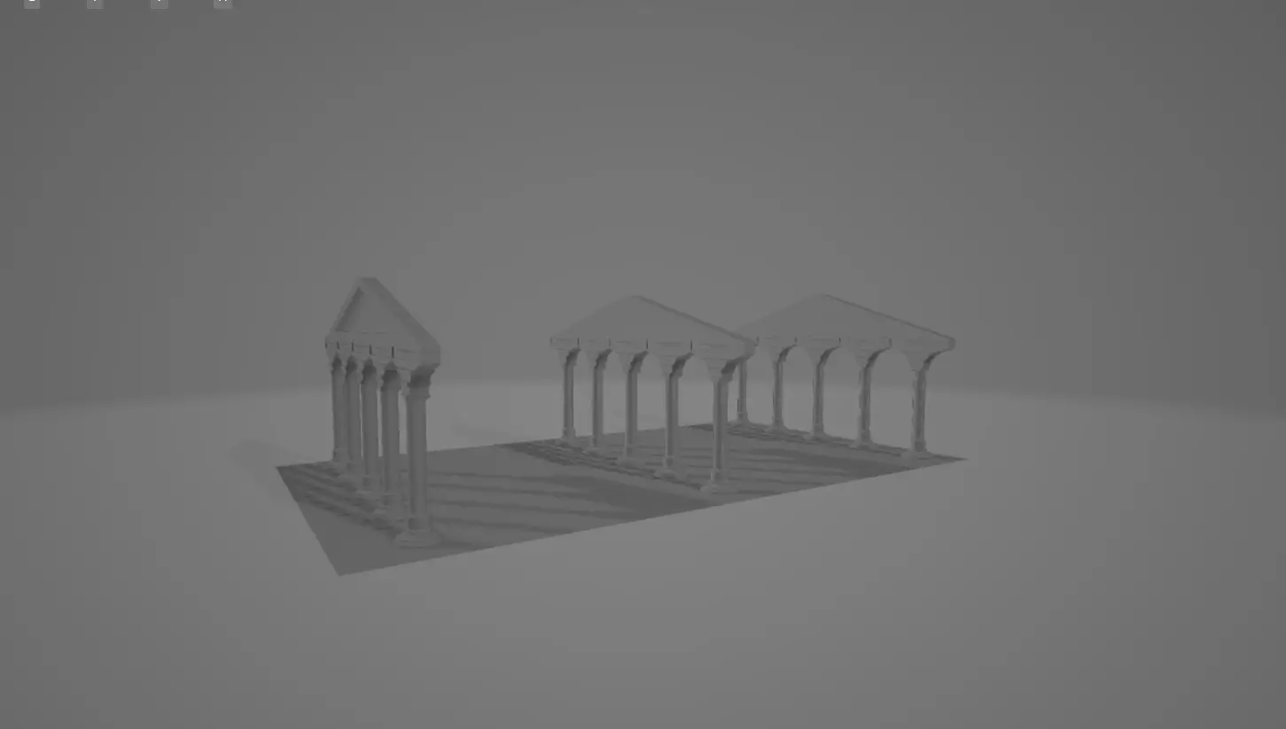Greek building  3D model_0