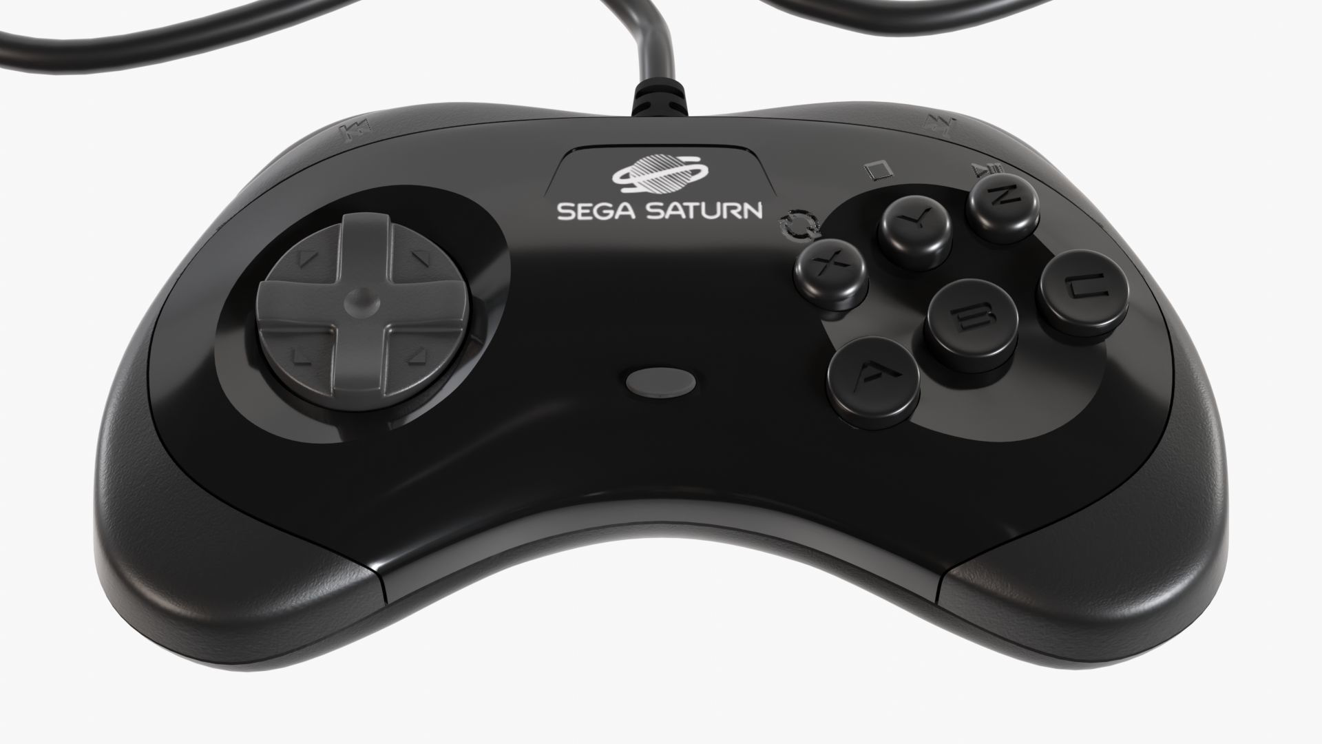 Sega Saturn Low-poly 3D model_11
