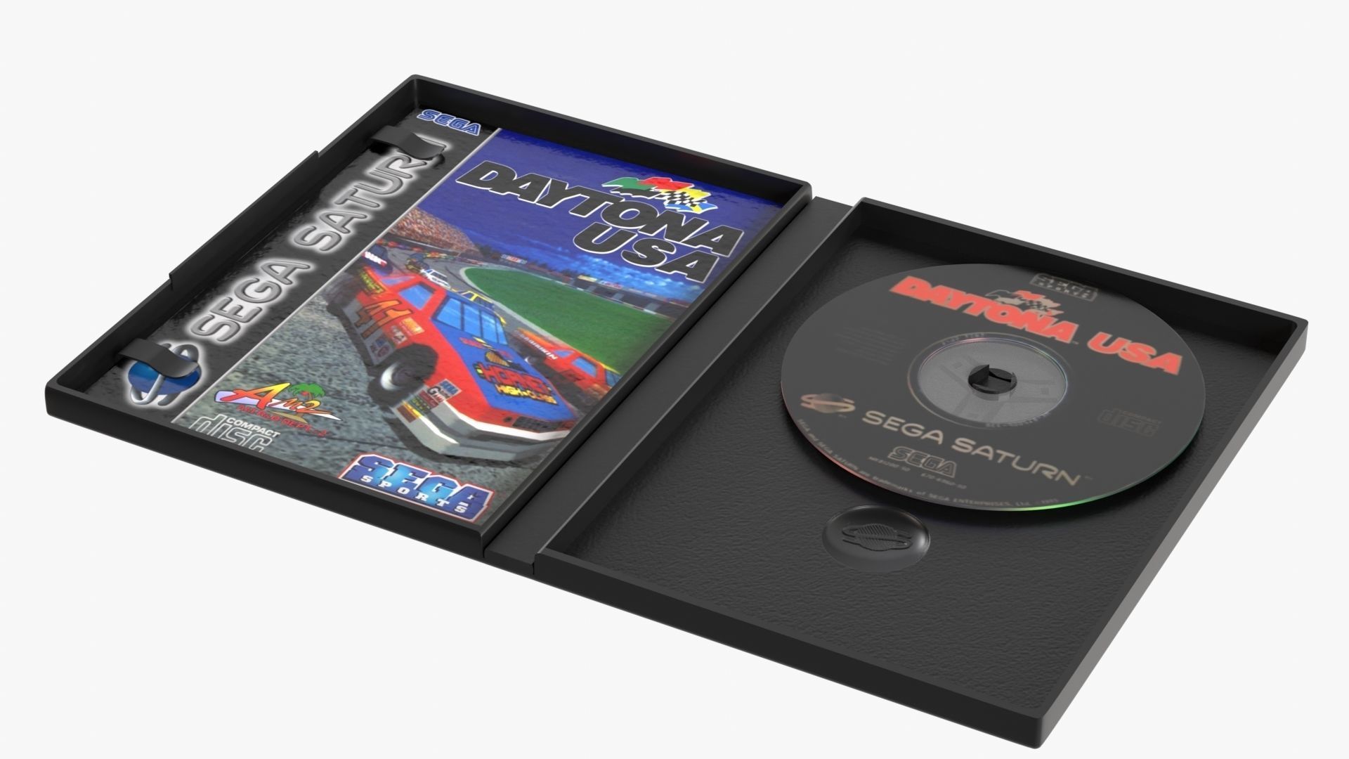 Sega Saturn Low-poly 3D model_15