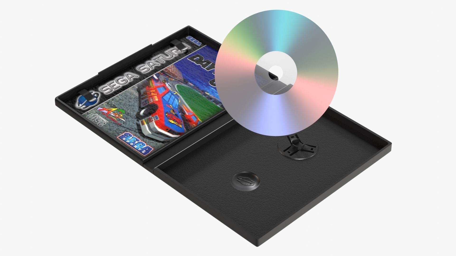 Sega Saturn Low-poly 3D model_19