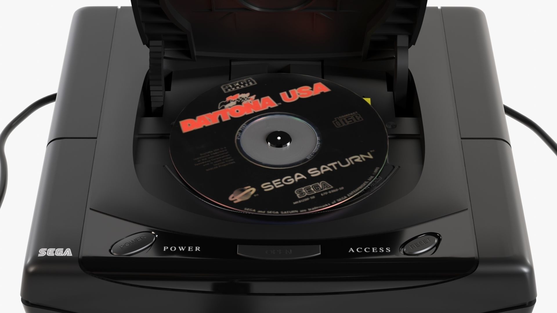 Sega Saturn Low-poly 3D model_20