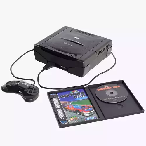 Sega Saturn Low-poly 3D model