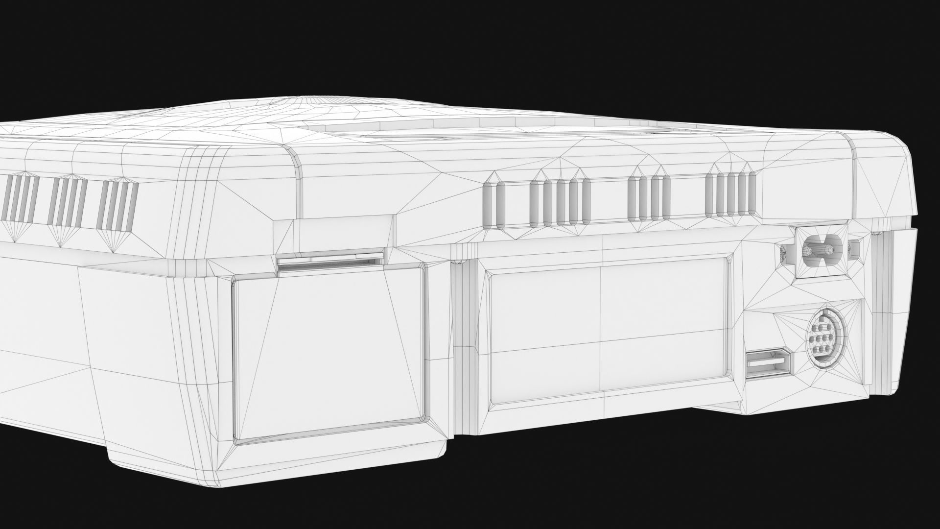 Sega Saturn Low-poly 3D model_23