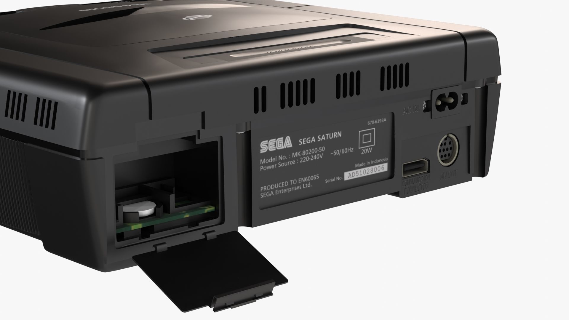 Sega Saturn Low-poly 3D model_7