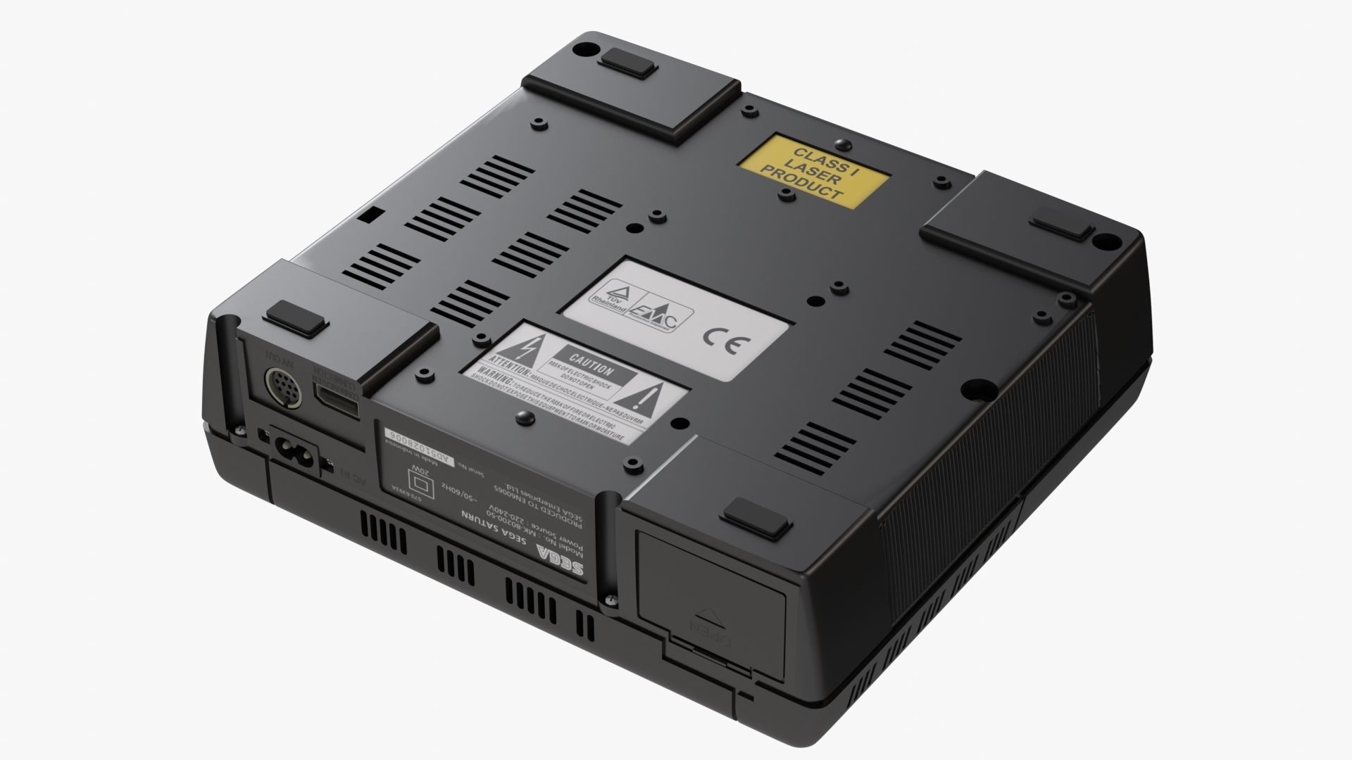 Sega Saturn Low-poly 3D model_8