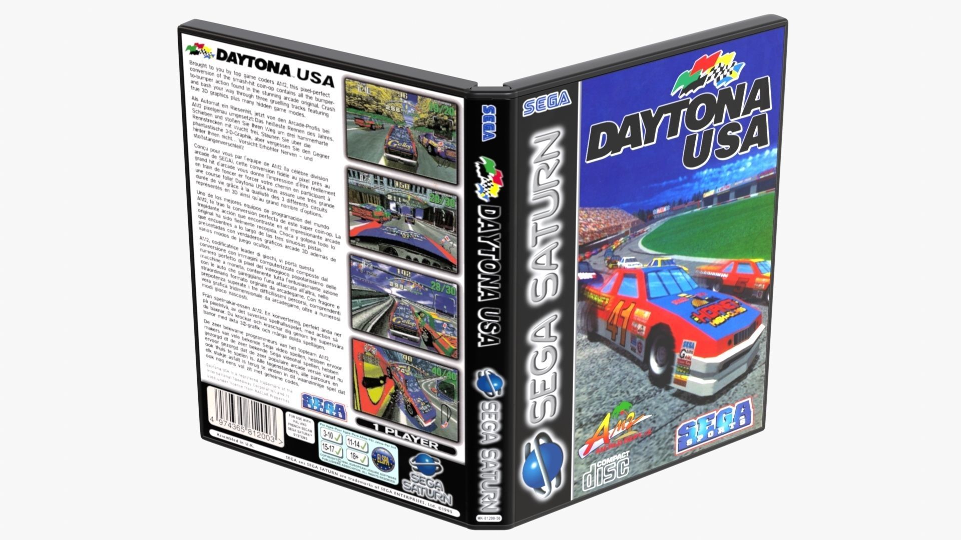 Sega Saturn Low-poly 3D model_18