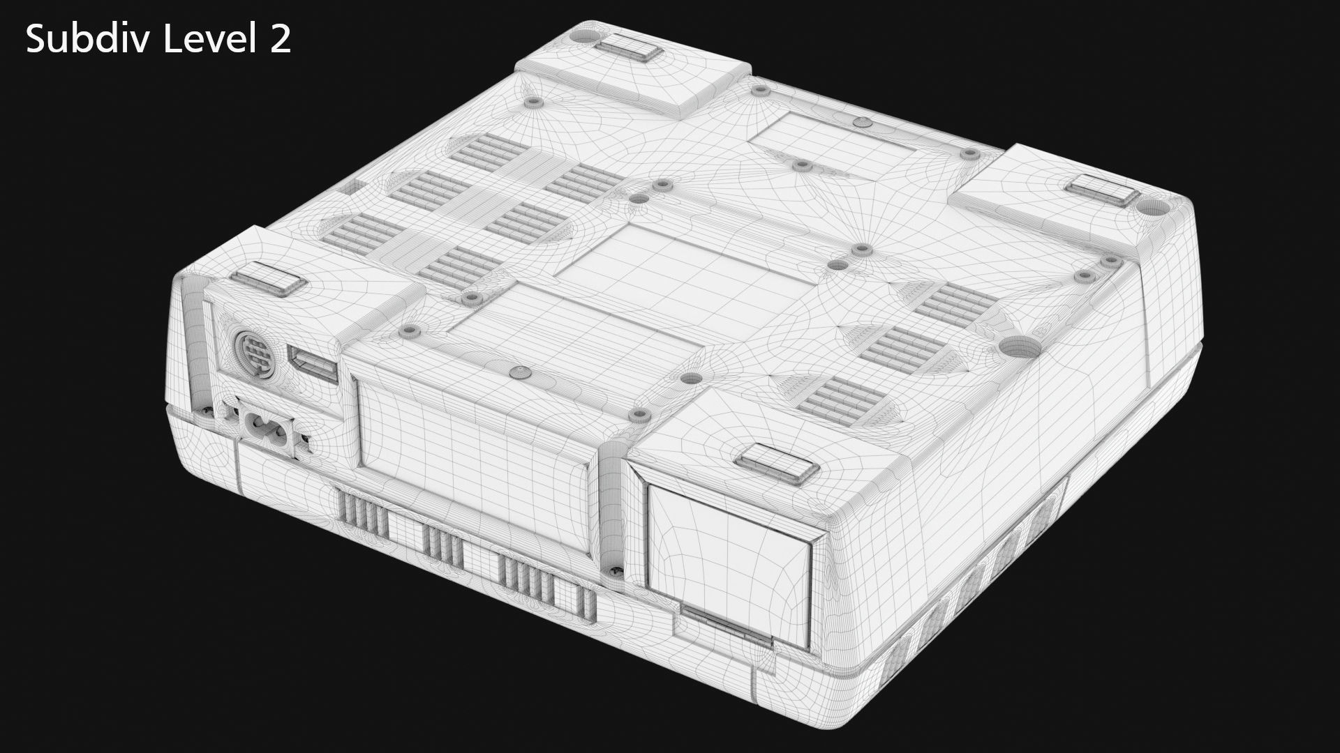 Sega Saturn Low-poly 3D model_36