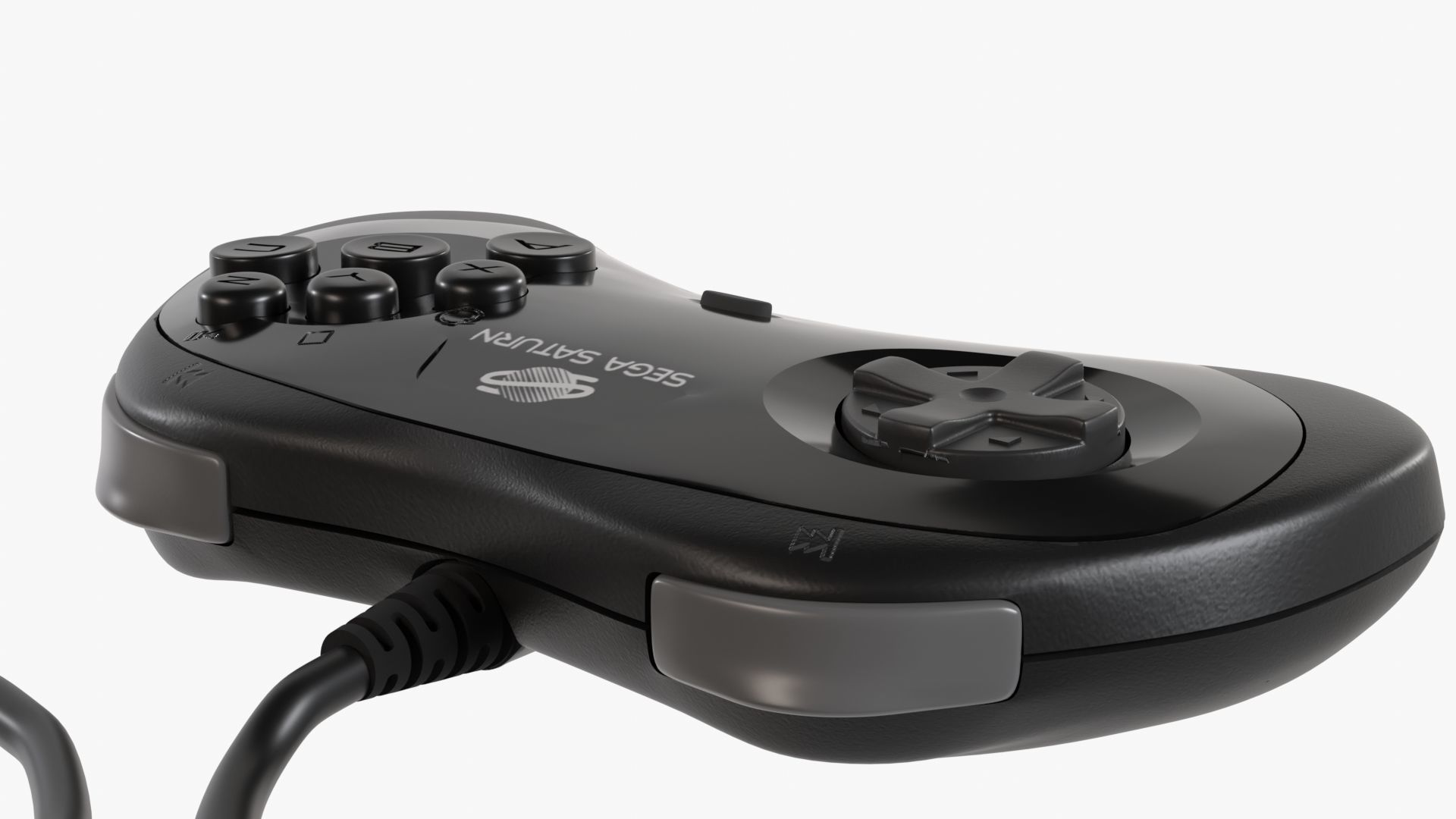Sega Saturn Low-poly 3D model_13