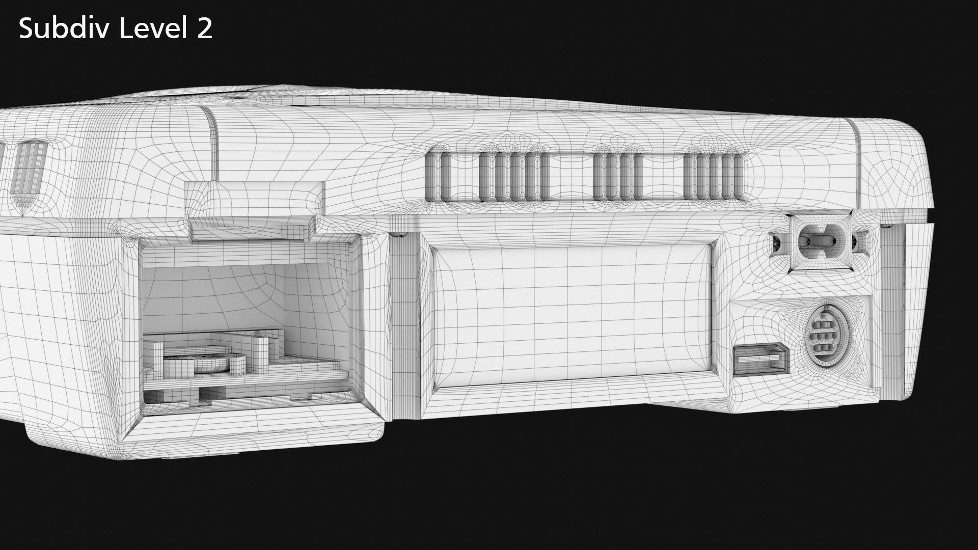 Sega Saturn Low-poly 3D model_39