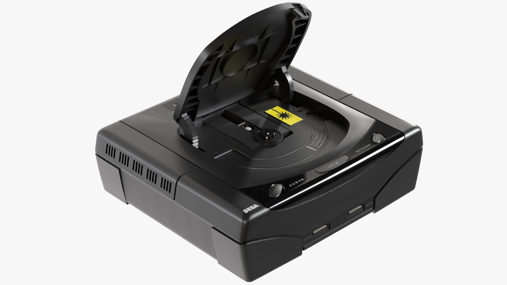 Sega Saturn Low-poly 3D model_4