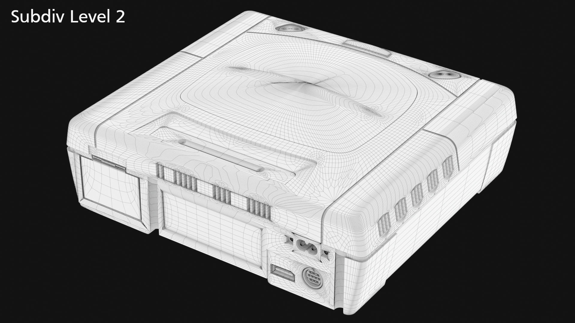 Sega Saturn Low-poly 3D model_35