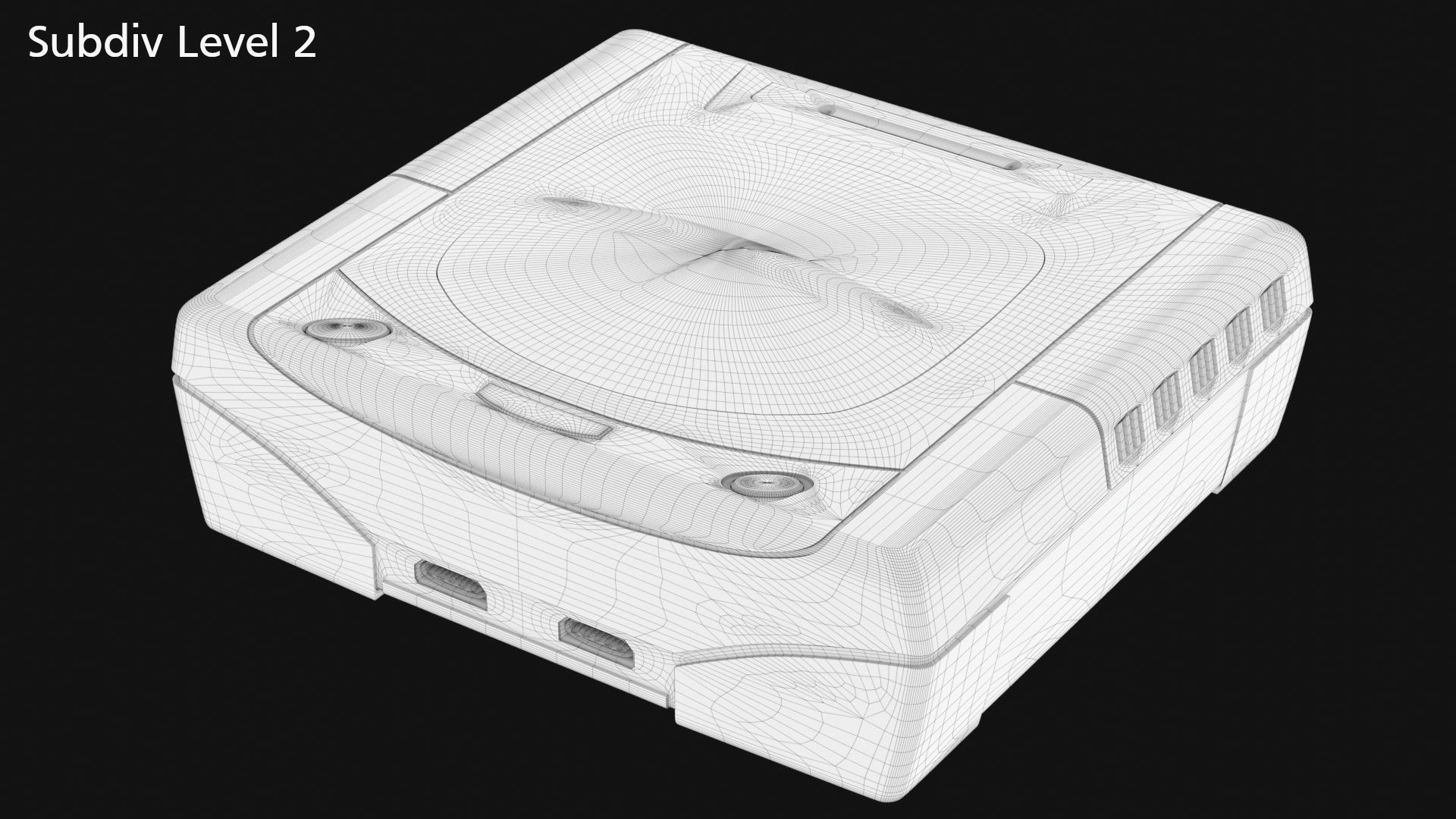 Sega Saturn Low-poly 3D model_34