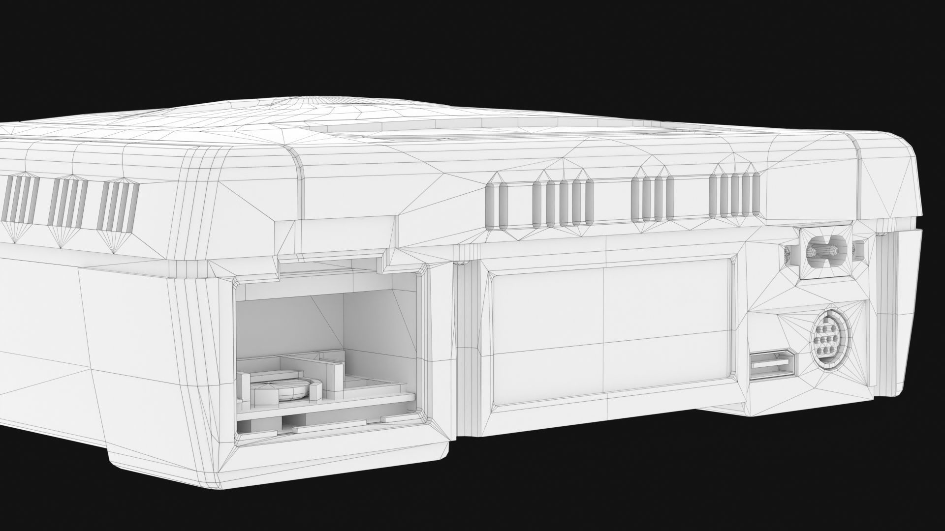 Sega Saturn Low-poly 3D model_24