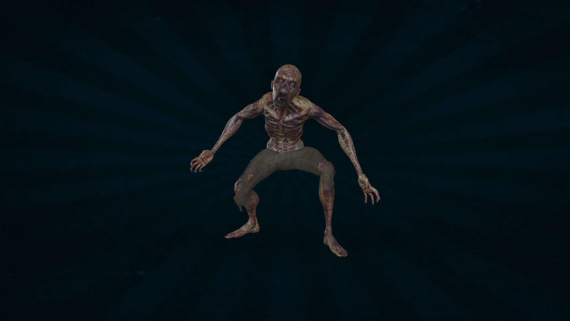 ZOMB-006 Screaming Zombie 3D model_2