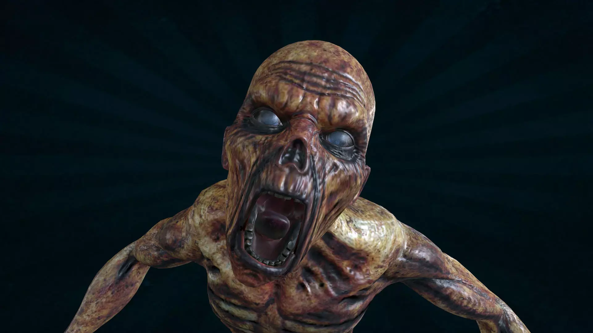 ZOMB-006 Screaming Zombie 3D model_0