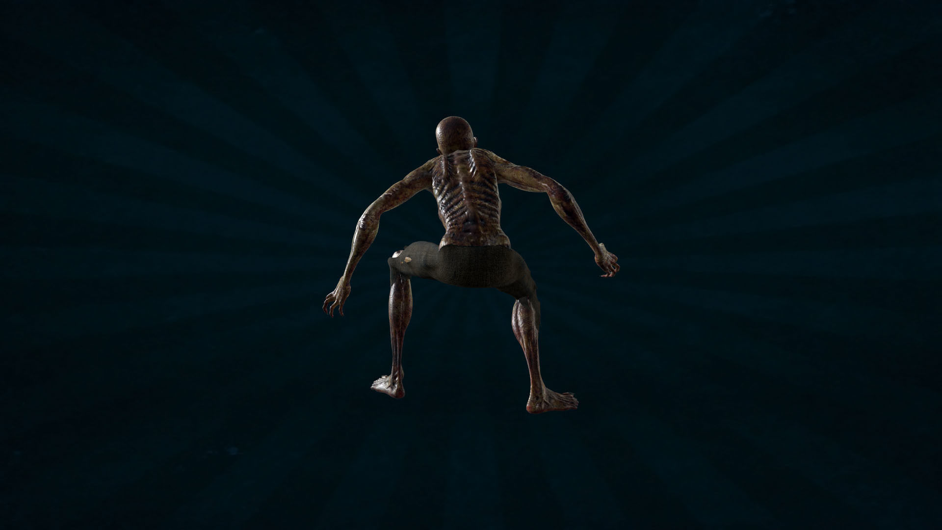 ZOMB-006 Screaming Zombie 3D model_5