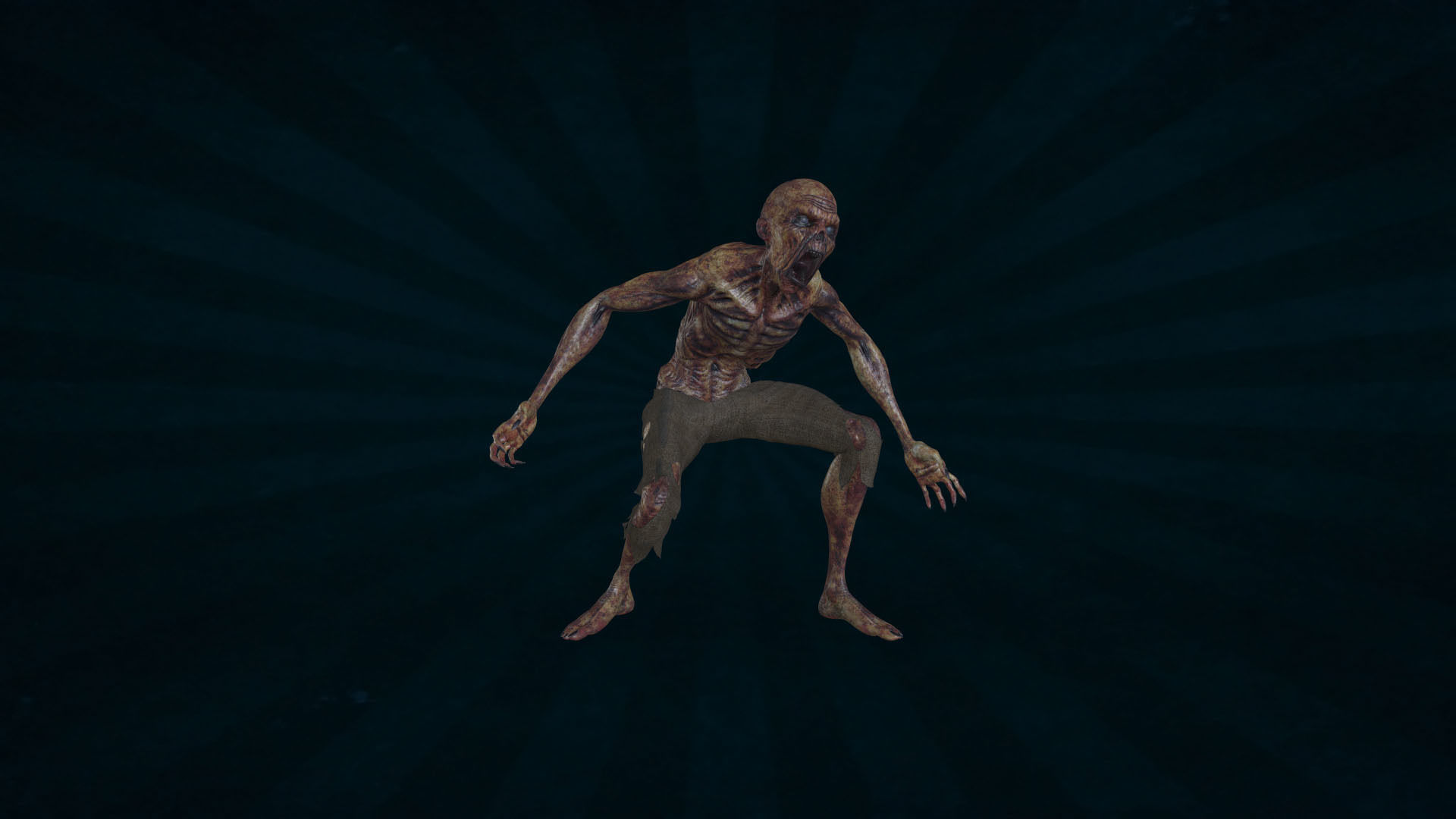 ZOMB-006 Screaming Zombie 3D model_7