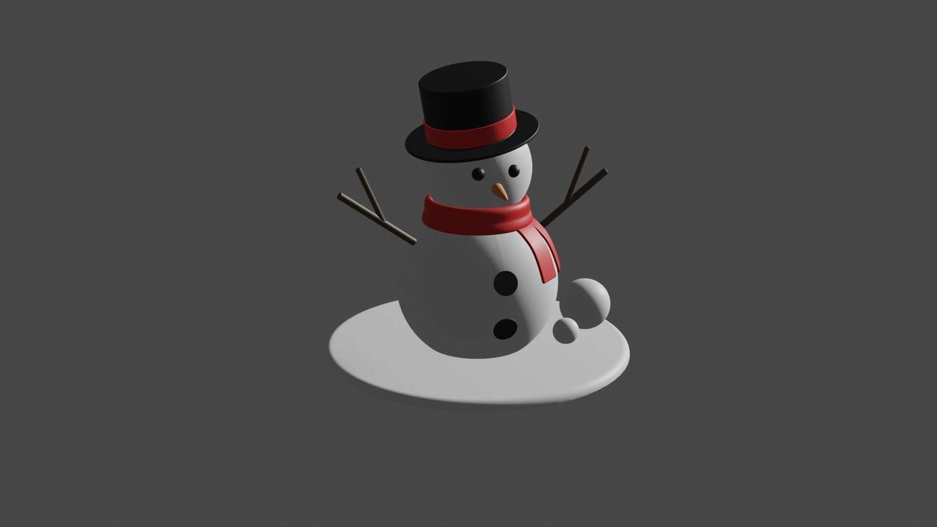 The Snowman 3D Print STL File 3D print model_3