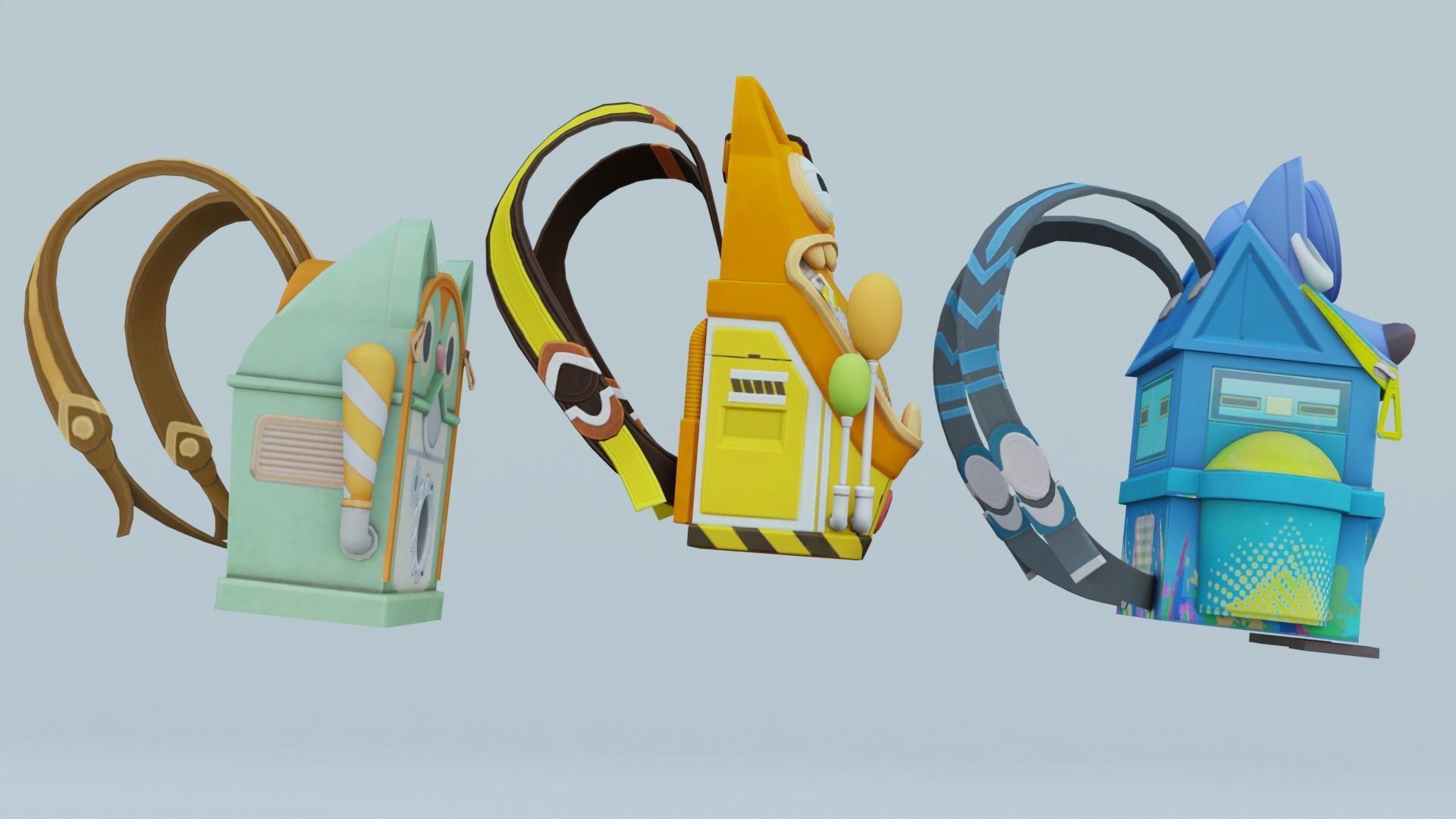 Bag 3x Digiwolf BackPack 3D model_3