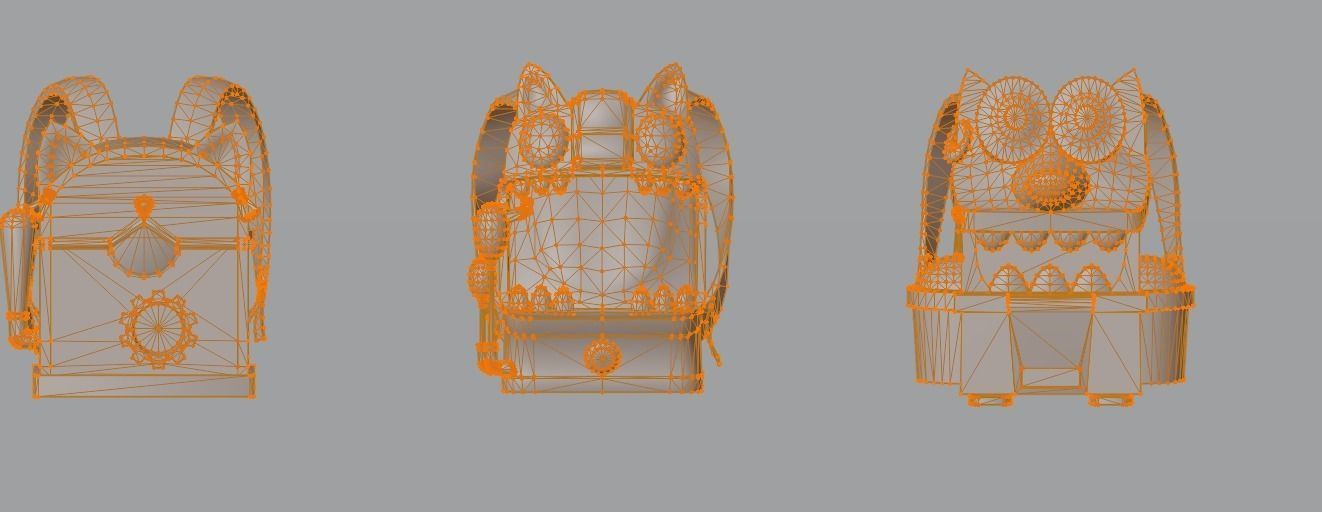 Bag 3x Digiwolf BackPack 3D model_11