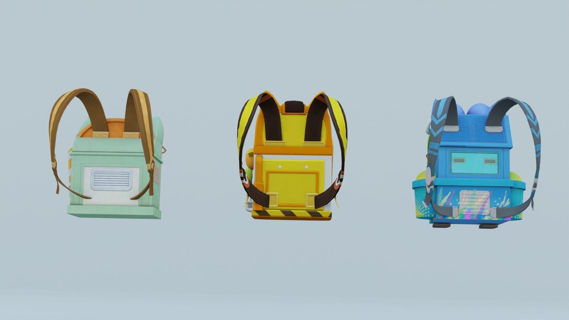 Bag 3x Digiwolf BackPack 3D model_2
