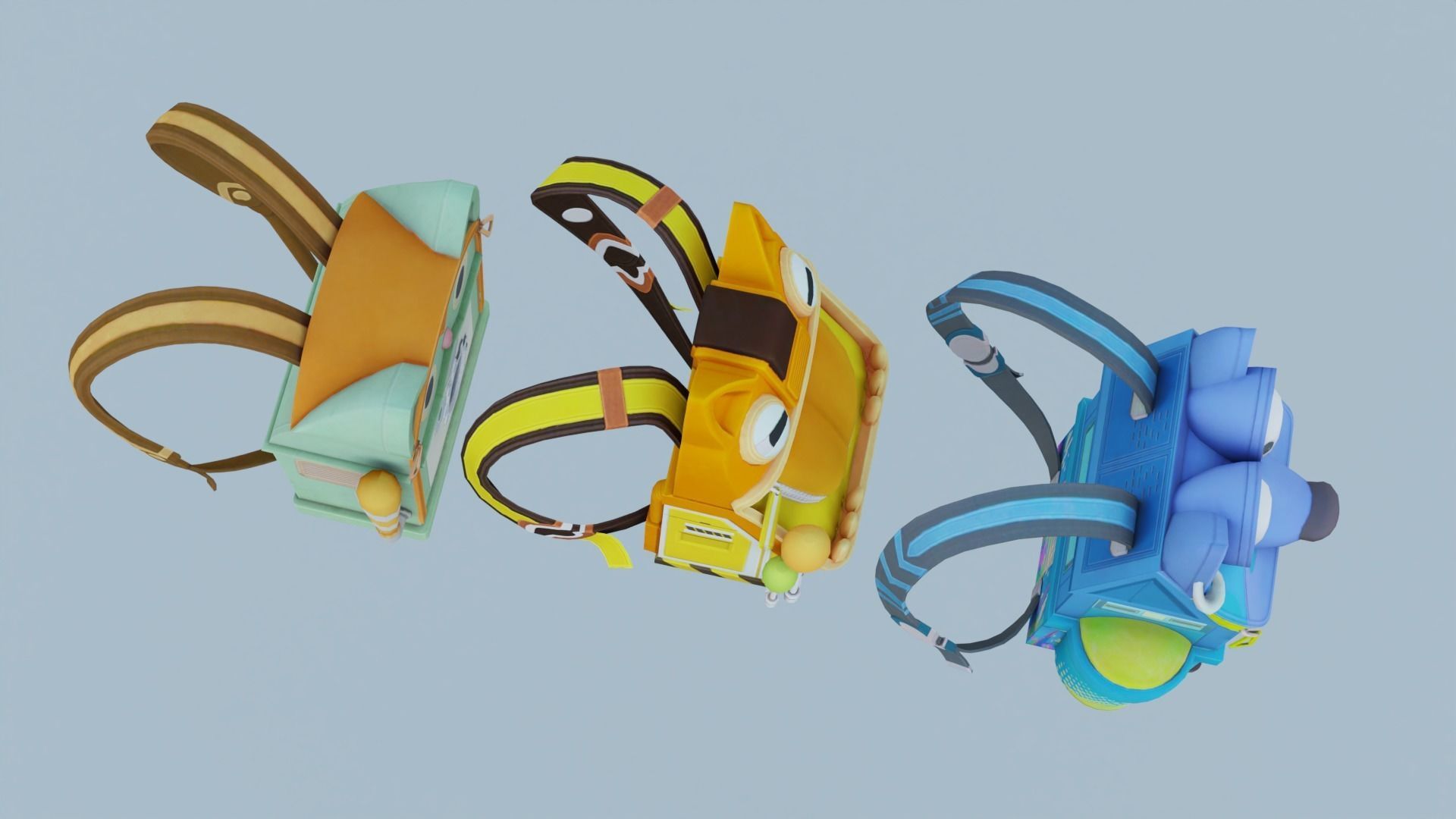 Bag 3x Digiwolf BackPack 3D model_4