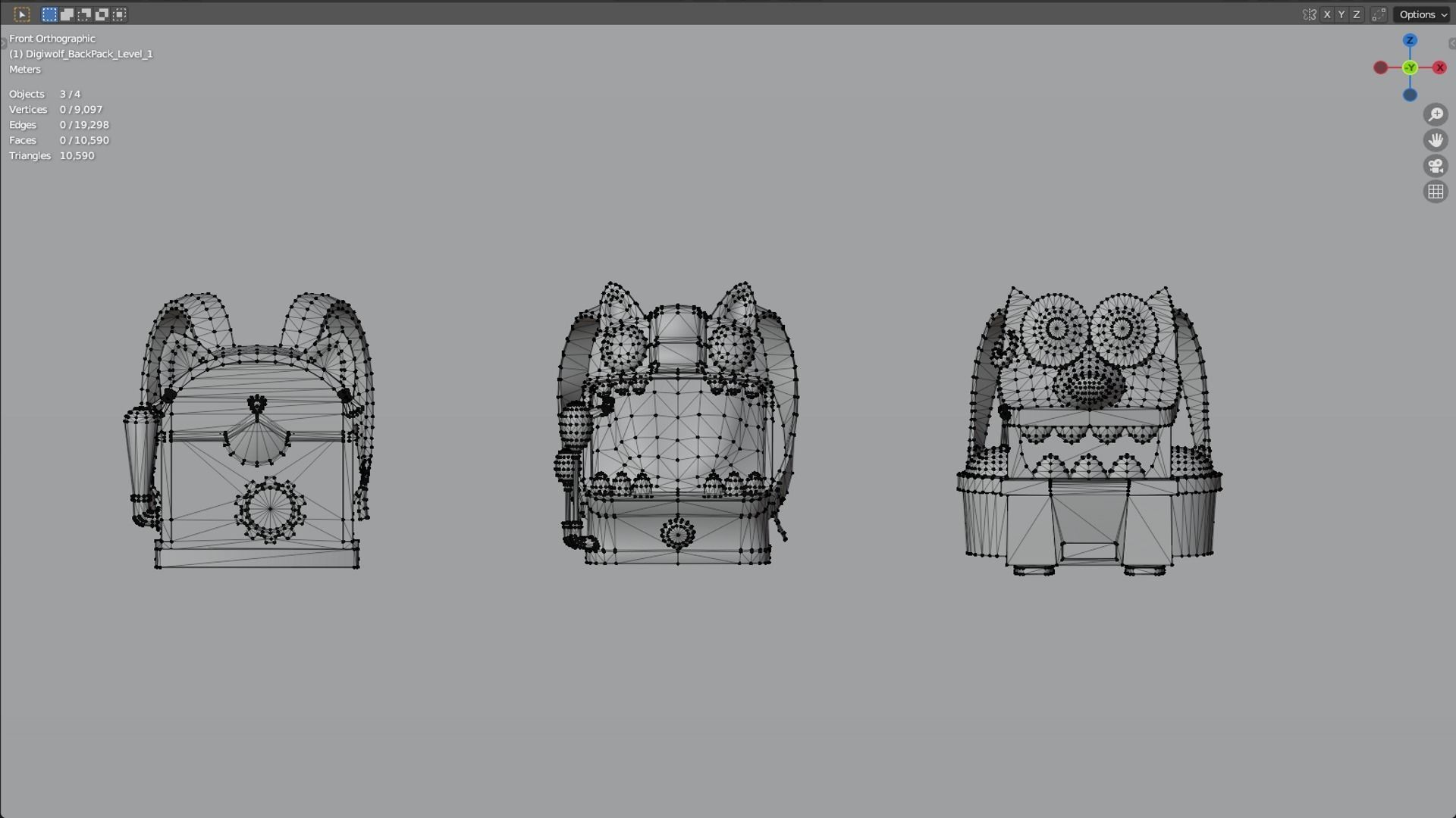 Bag 3x Digiwolf BackPack 3D model_12