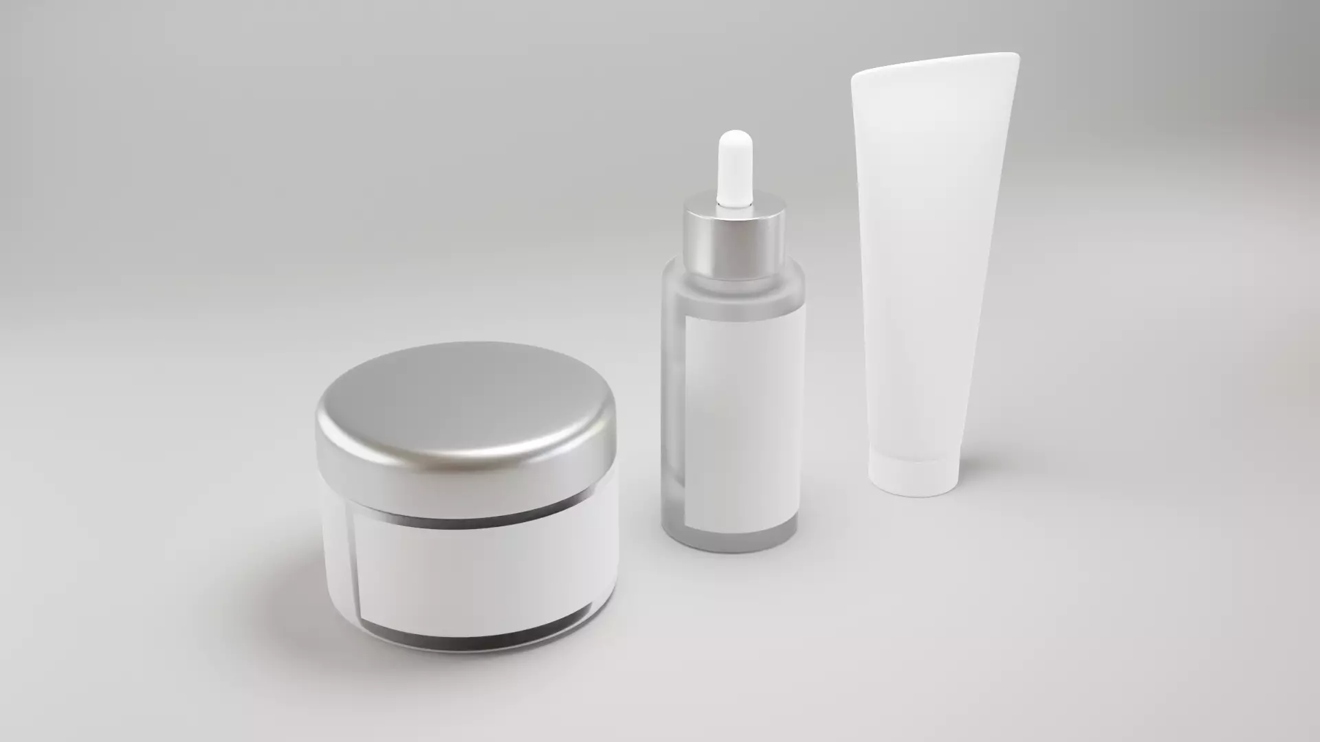 3D Cosmetics Mockup Model For product 3D model_0