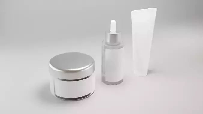 3D Cosmetics Mockup Model For product
