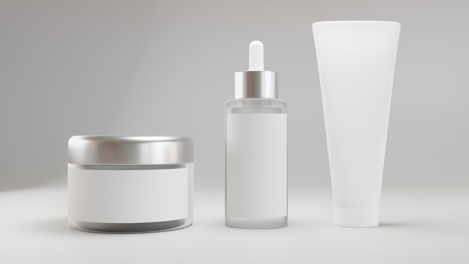 3D Cosmetics Mockup Model For product 3D model_1