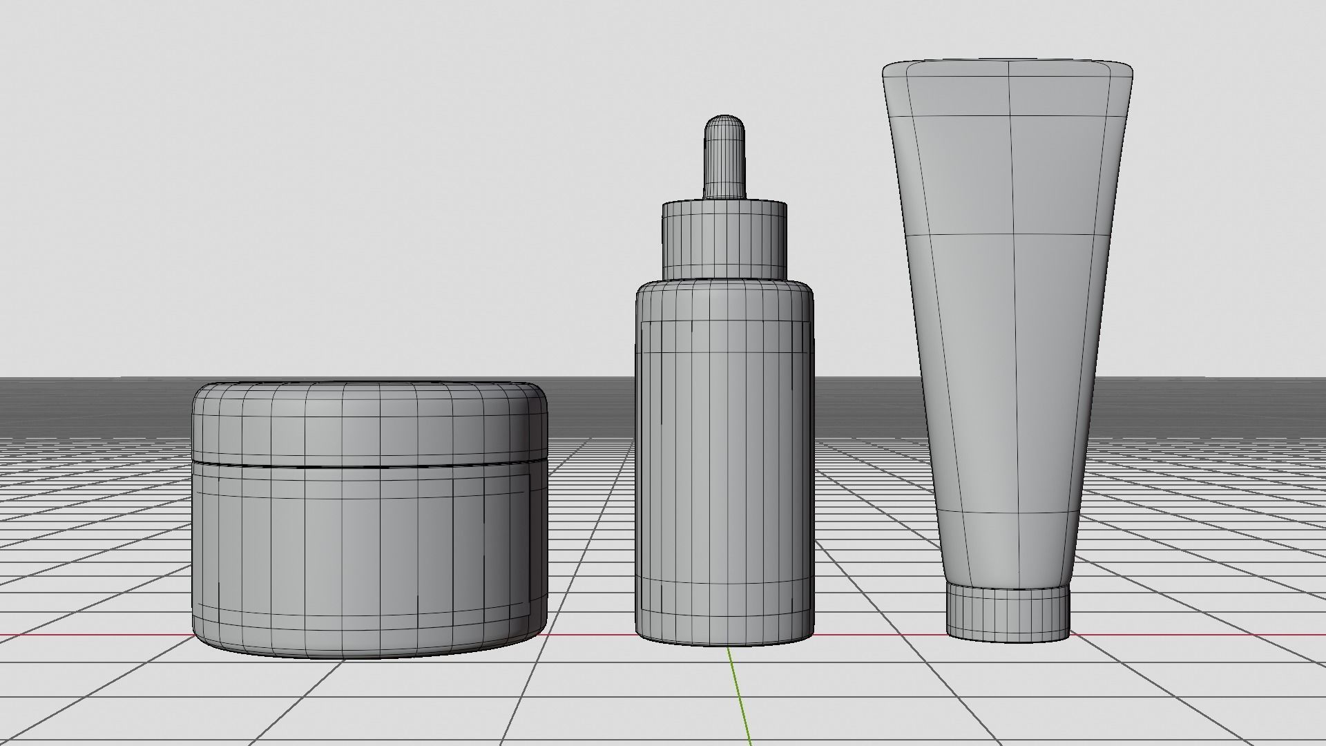 3D Cosmetics Mockup Model For product 3D model_5