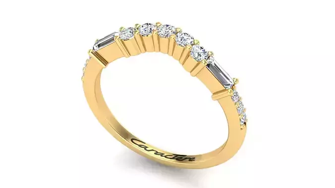 Engagement Ring With Baguette Stones
