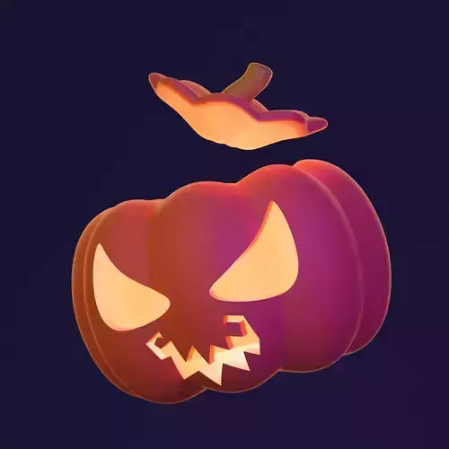 Charming Pumpkin Pal - 3D Printable Jack-o-Lantern Model 3D print model