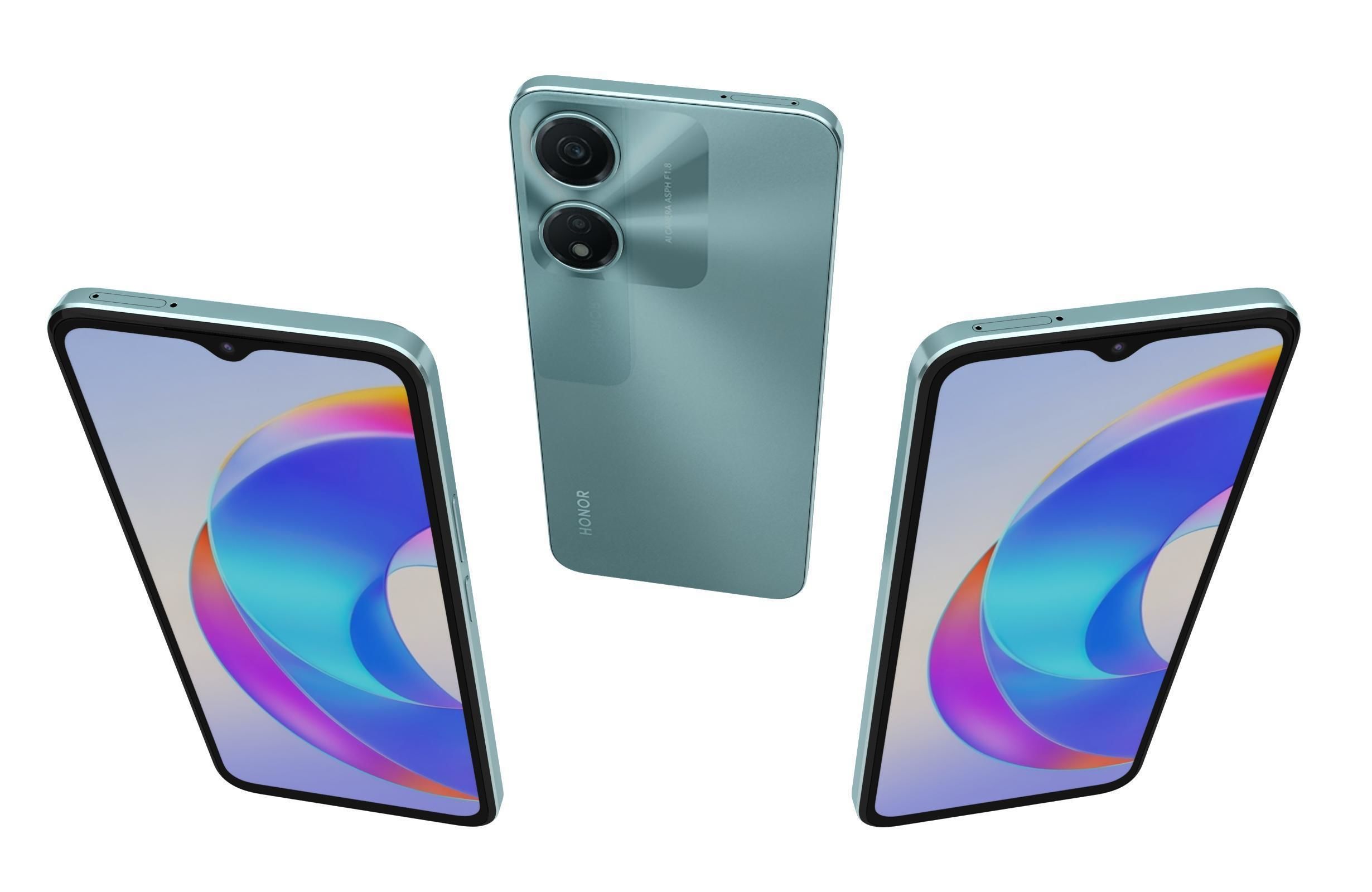 Honor X5 Plus Green 3D model_1