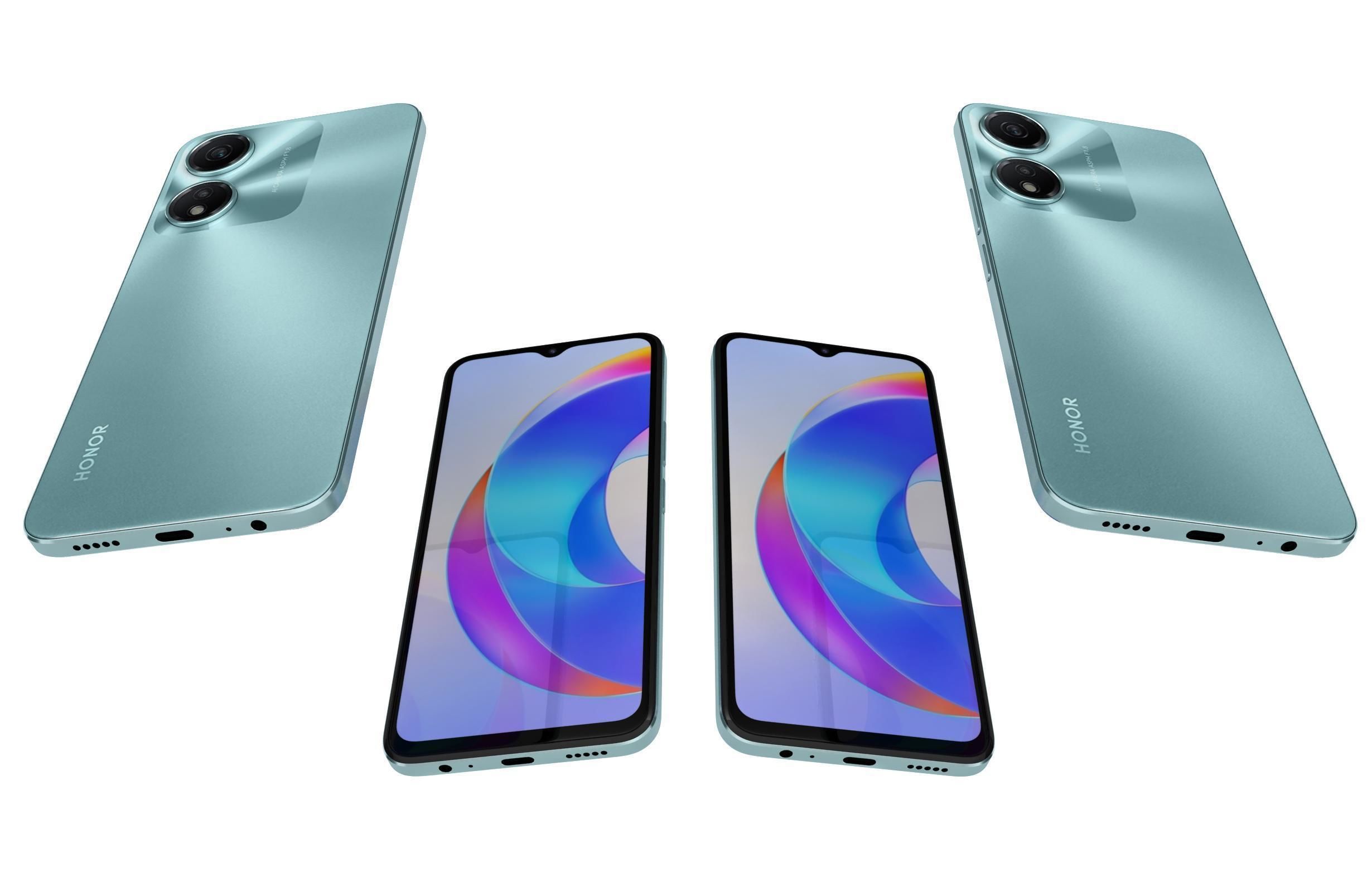 Honor X5 Plus Green 3D model_5