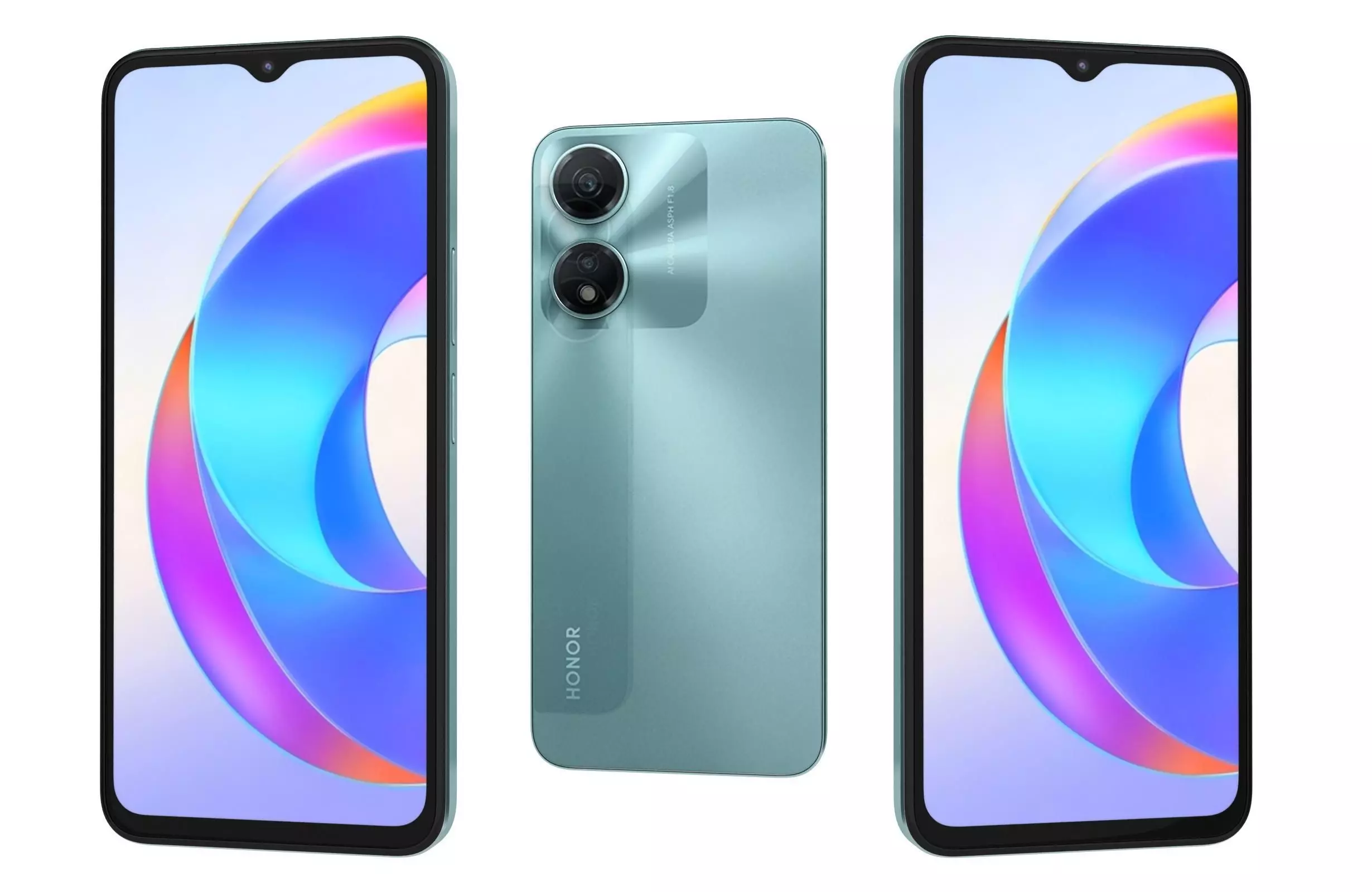 Honor X5 Plus Green 3D model_0