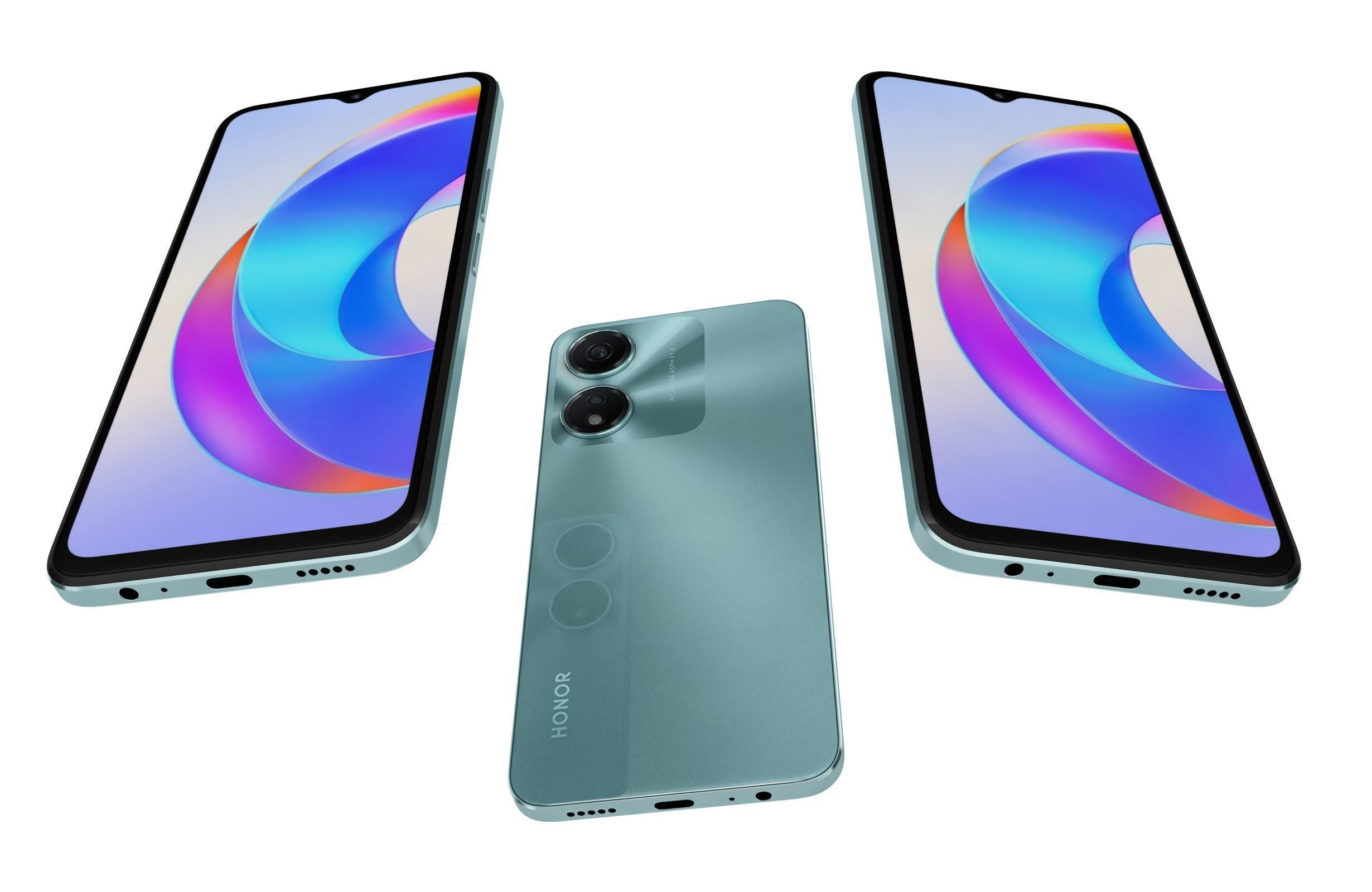 Honor X5 Plus Green 3D model_2