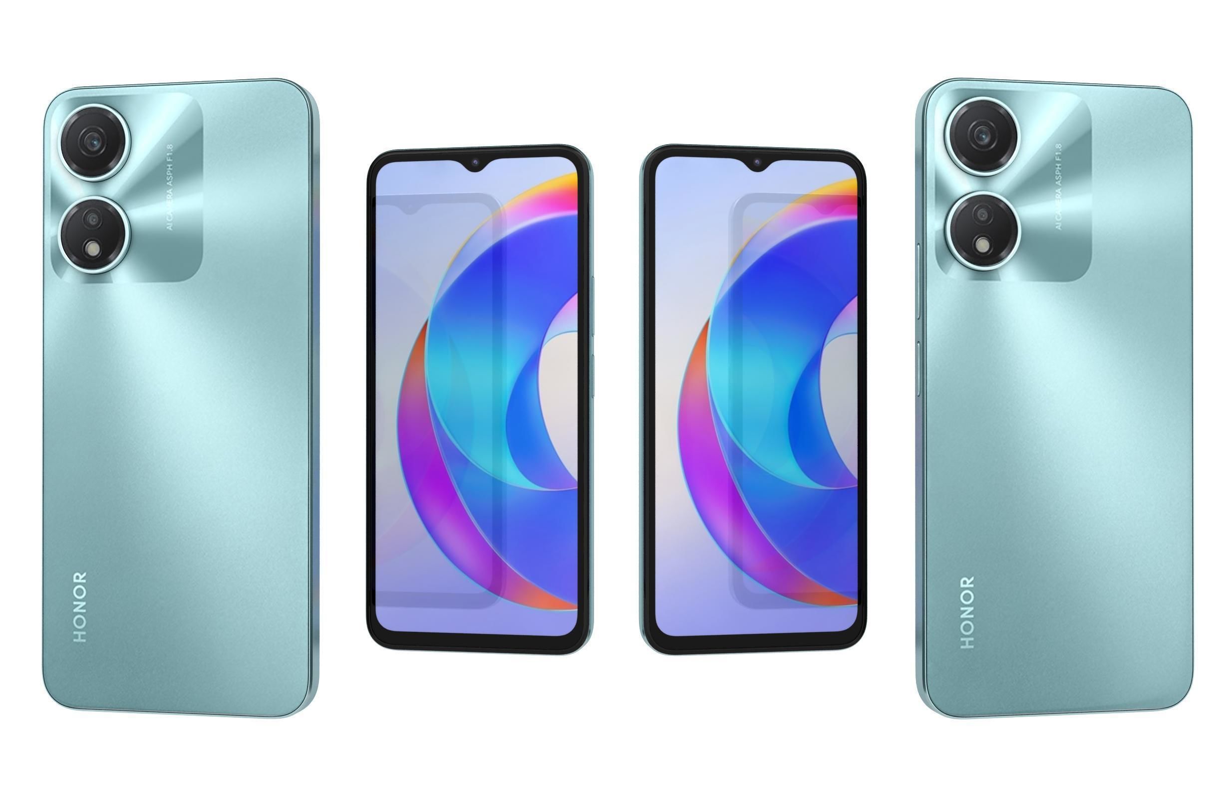 Honor X5 Plus Green 3D model_3