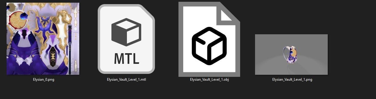 Bag 3x Elysian Vault 3D model_14