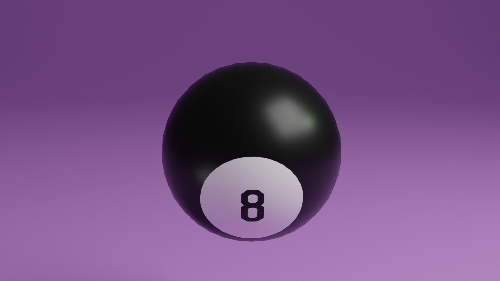 Magic 8 Ball Low-poly 3D model_5
