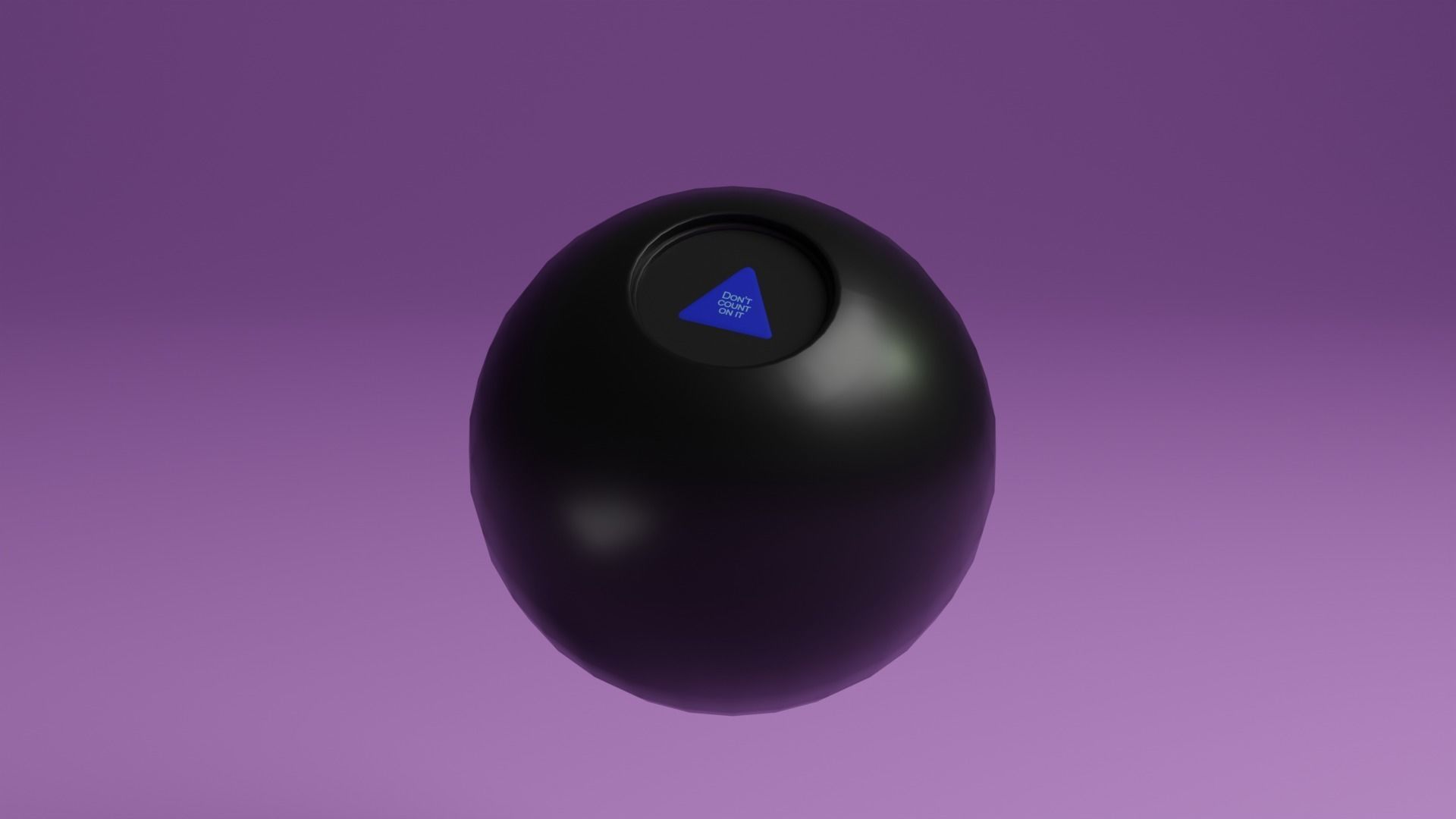 Magic 8 Ball Low-poly 3D model_2