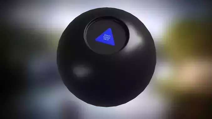 Magic 8 Ball Low-poly 3D model